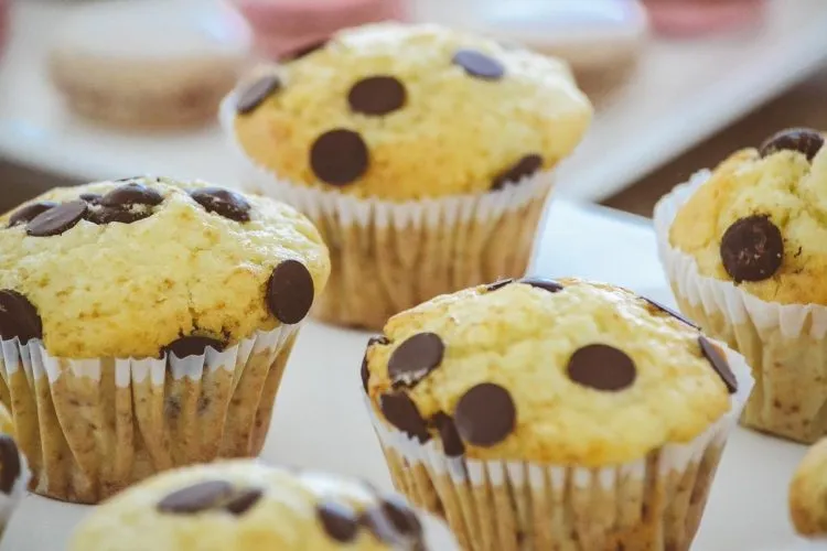 La recette de muffin aux pépites de chocolat