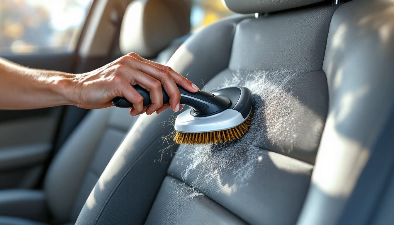 comment enlever des poils de chien dans une voiture