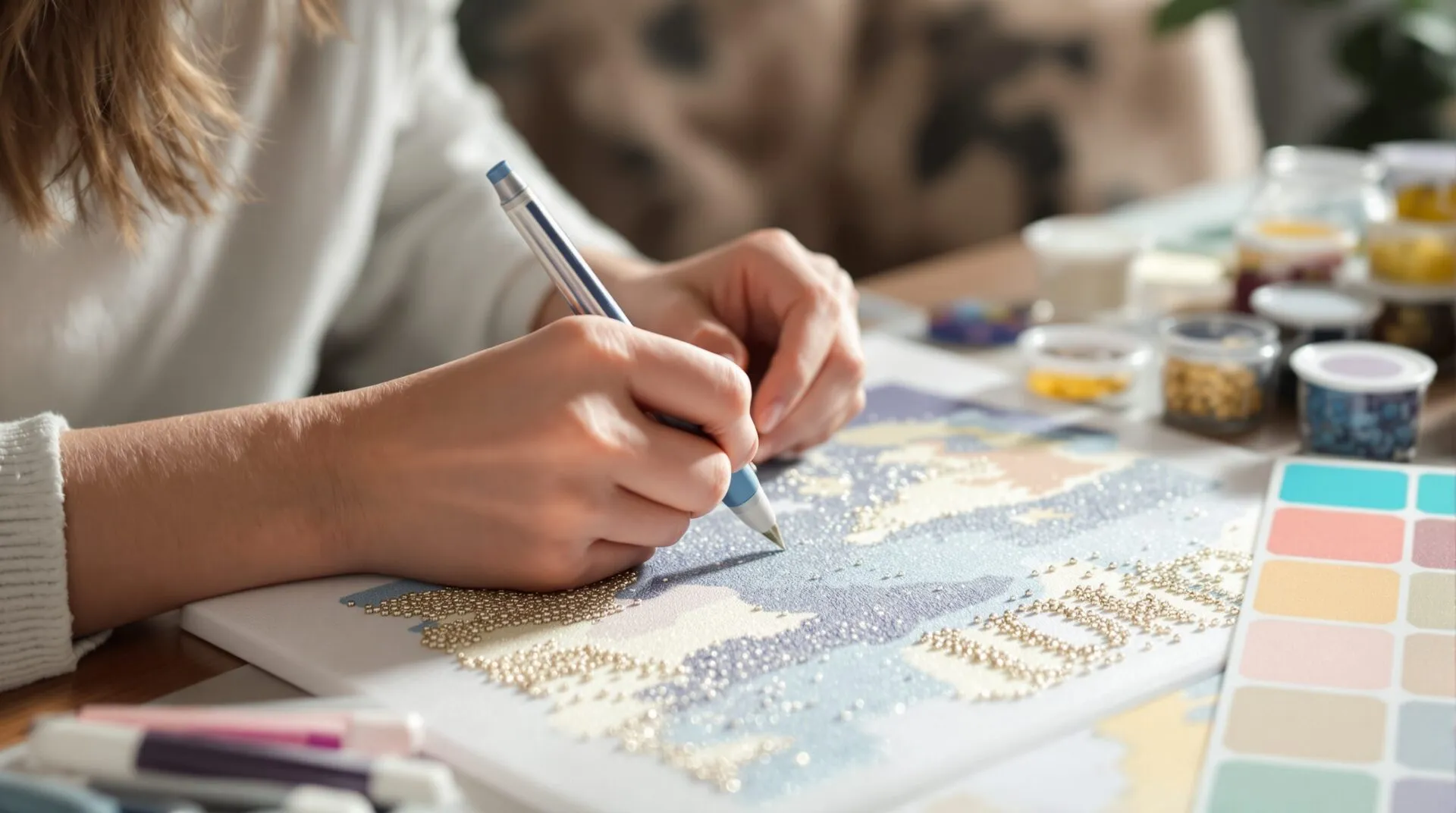 Broderie diamant : les 9 astuces pour bien débuter et réussir chaque toile