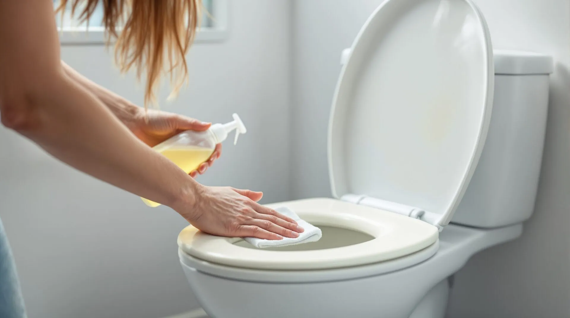 nettoyage abattant wc jaunie