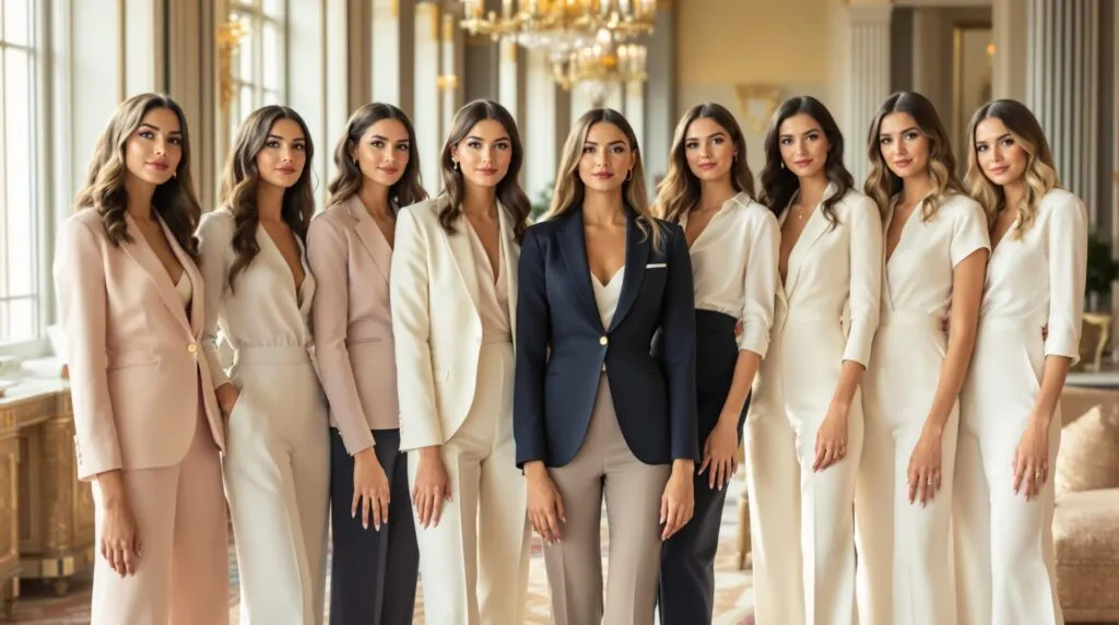 tenue femme avec pantalon pour mariage