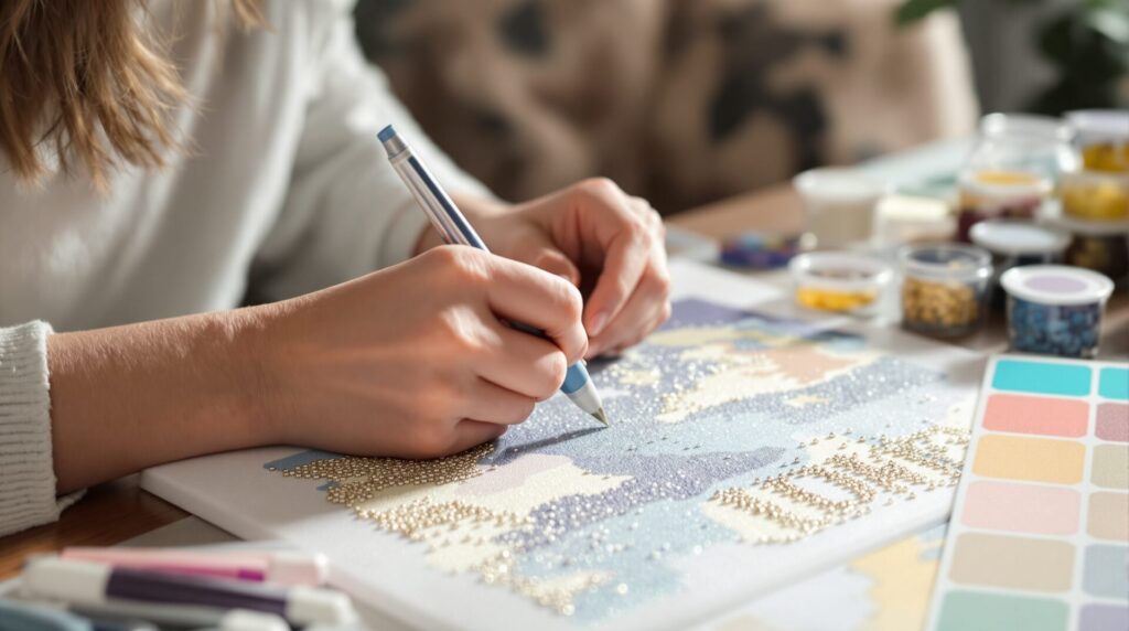 broderie diamant