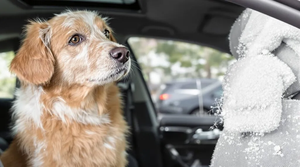 comment enlever des poils de chien dans une voiture