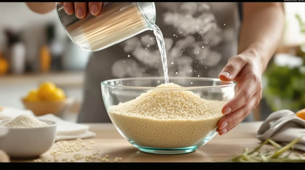 combien d'eau pour 500g de semoule