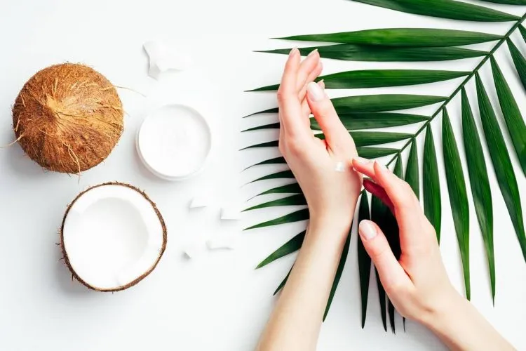 huile de coco peau