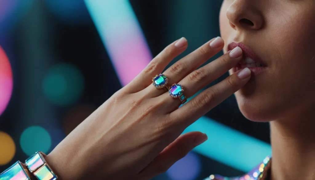 bague holographique