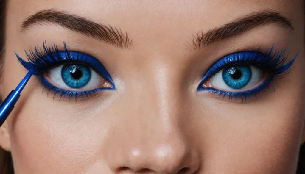 mascara bleu électrique