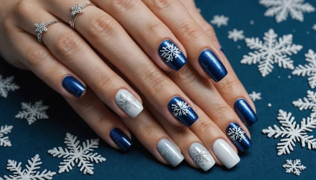 idée nail art hiver