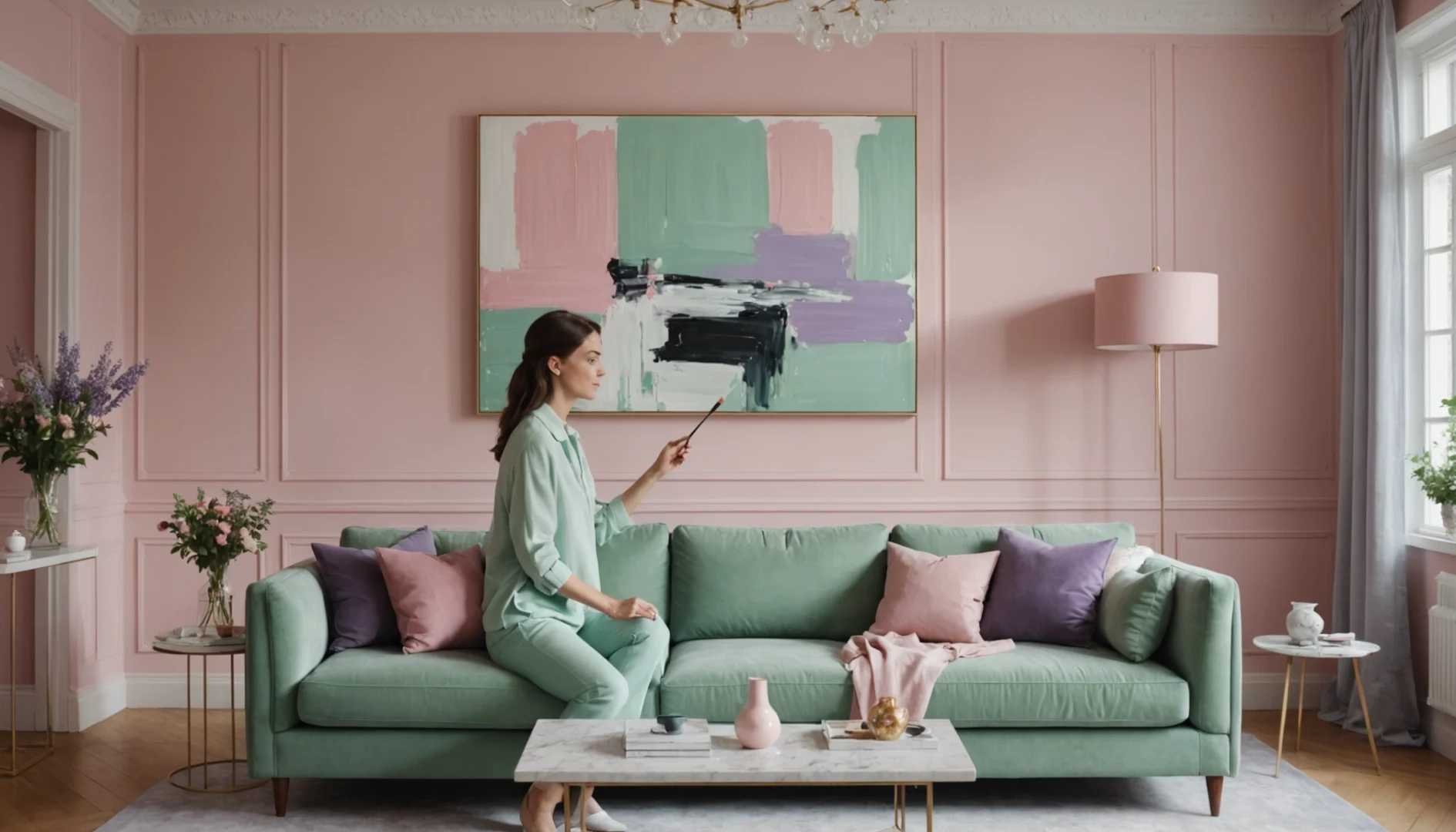 Peinture maison déco : l’art d’éveiller vos murs avec des palettes féminines uniques