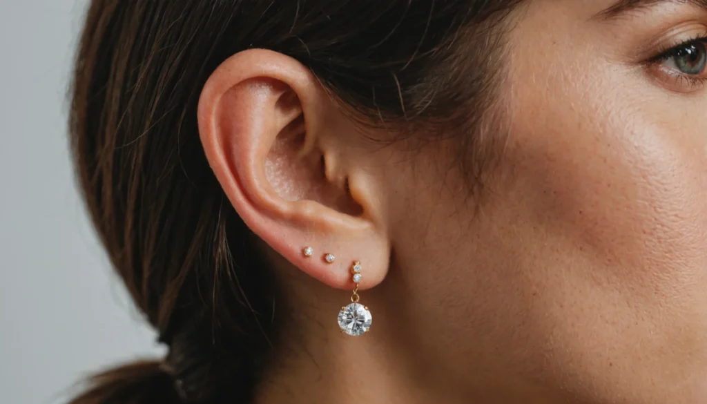 boucle d'oreilles 2eme trou