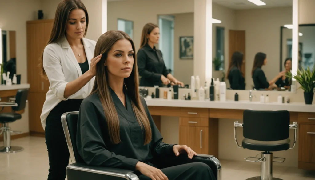coloration sans ammoniaque après lissage brésilien