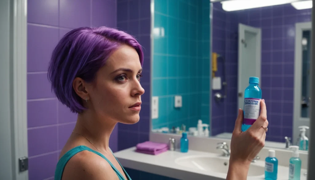 effet bétadine sur cheveux colorés
