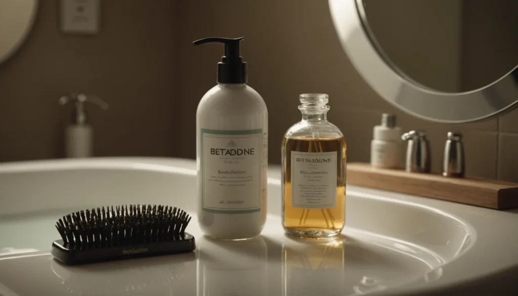 effet bétadine sur cheveux blancs