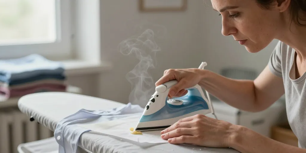 enlever cire de bougie sur vetement