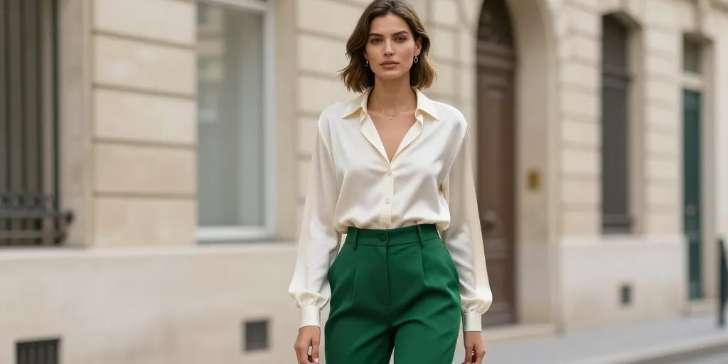 Look pantalon vert femme : les 7 conseils pour l’associer avec élégance