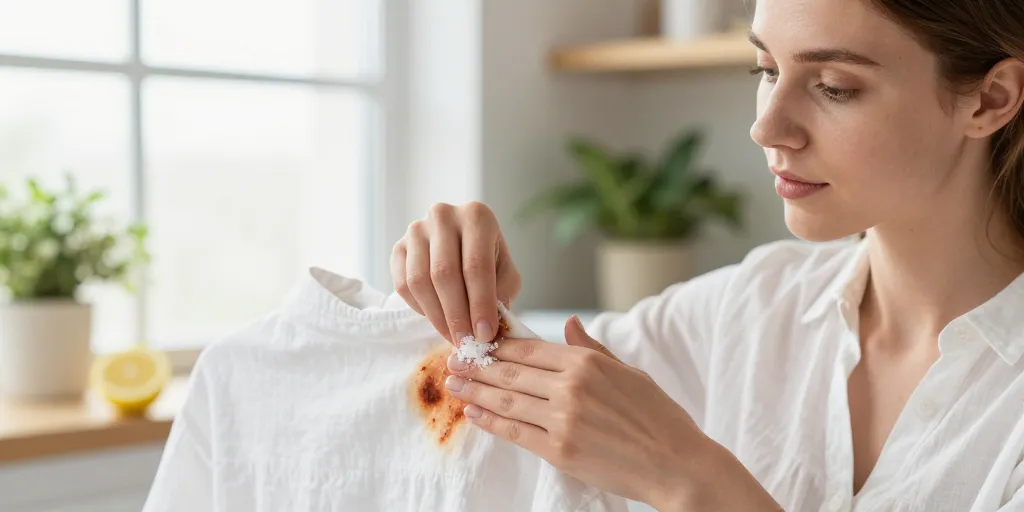 Tache rouille tissu : les astuces naturelles pour détacher un vêtement abîmé