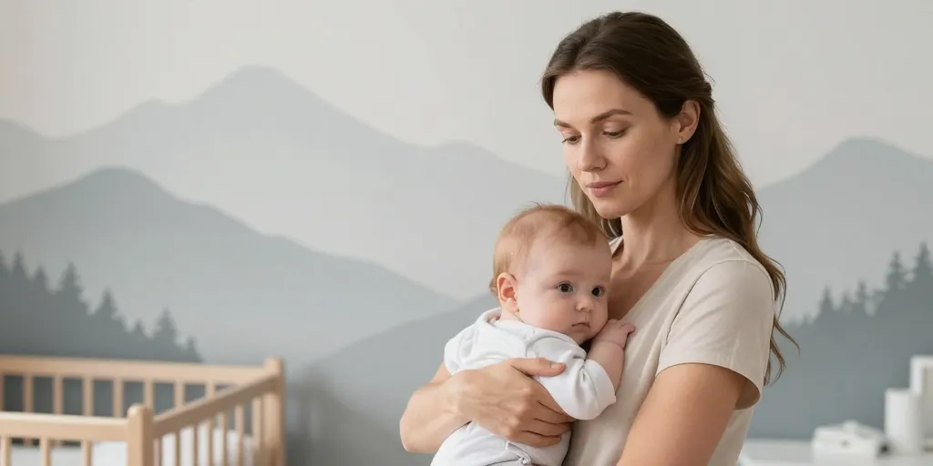 Adopter le papier peint montagne dans la chambre de bébé