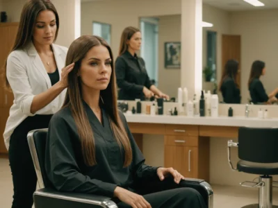 coloration sans ammoniaque après lissage brésilien