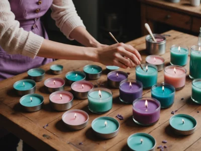 faire des bougies avec des restes