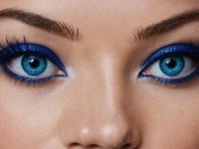 mascara bleu électrique